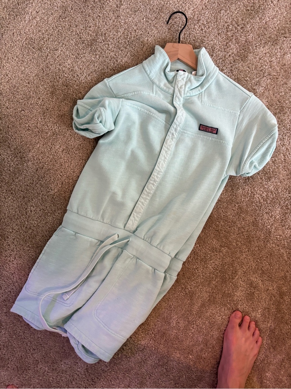 Vineyard Vines Mint Green Short Sleeve Romper